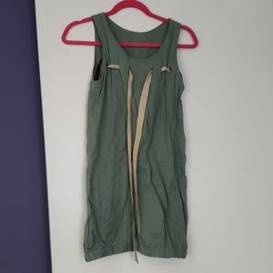 Lure xs or s green sleeveless dress.